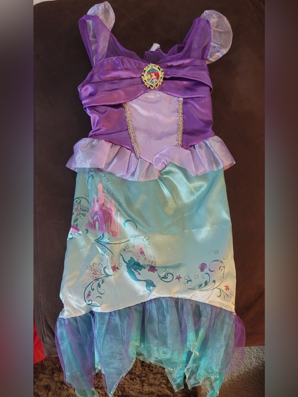 Disney Purple and Aqua Seashell Mermaid Dress Costume